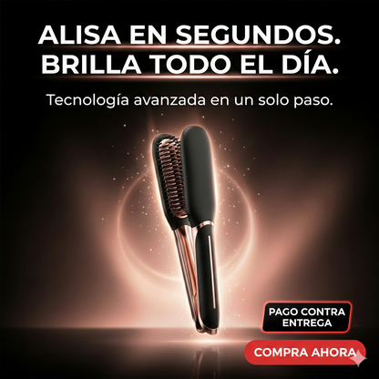 Cepillo Alisador Plancha 2 en 1