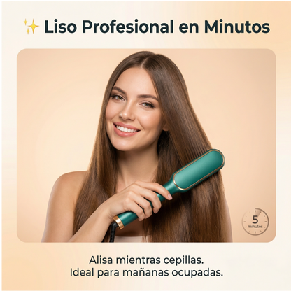 Cepillo Alisador Plancha 2 en 1