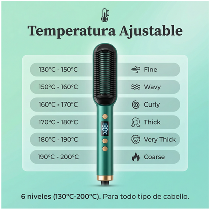 Cepillo Alisador Plancha 2 en 1