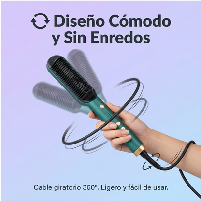 Cepillo Alisador Plancha 2 en 1